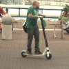 Example of e-scooter riders
